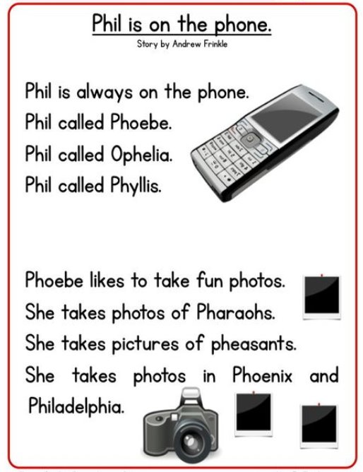 This Reading Comprehension Worksheet - Phil is on the phone is for teaching reading comprehension. Use this reading comprehension story to teach reading comprehension.